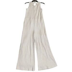 World Market Ivory Pointelle Knit Sleeveless Loungewear Jumper Sz S/M